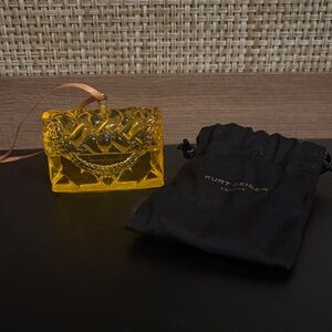 Kurt Geiger Yellow Ornament with Gold Chain